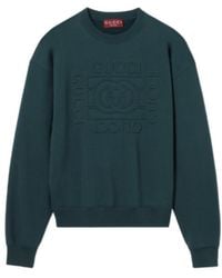 Gucci - Brushed Cotton Jersey Sweatshirt - Lyst