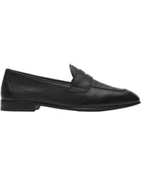 Brioni - Deerskin Leather Appia Penny Loafers - Lyst
