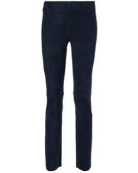 Stouls - Jacky Suede Slim Pants - Lyst