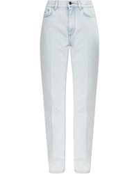 Givenchy - Logo-Patch Straight-Leg Jeans - Lyst