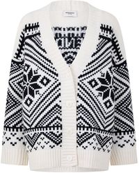 Weekend by Maxmara - V-Neck Knit Cardigan Decorated - Lyst