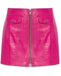 Stand Studio - Kaelyn Zipped Leather Skirt - Lyst