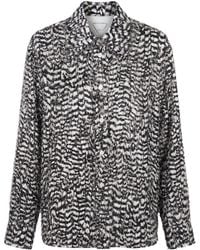 Bottega Veneta - Two-Toned Feather Effect Shirt - Lyst