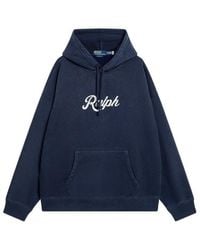 Polo Ralph Lauren - Logo-Print Drawstring Hoodie - Lyst