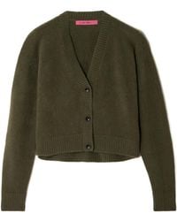 The Elder Statesman - Cashmere Cropped Cardigan - Lyst