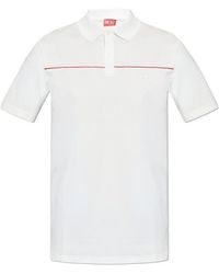 DIESEL - T-Rejust Piping Polo Shirt - Lyst