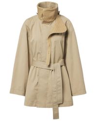 Bottega Veneta - Intrecciato Cotton Trench Coat - Lyst