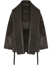 Yves Salomon - Leather-Trimmed Shearling Jacket - Lyst