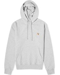 Maison Kitsuné - Maison Kitsuné Fox Head Patch Drawstring Hoodie - Lyst