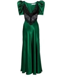 Rodarte - Lace-Trimmed Silk Cocktail Dress - Lyst