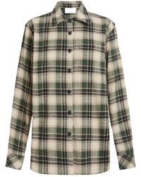 P.A.R.O.S.H. - Check-Pattern Rhinestone-Embellished Shirt - Lyst
