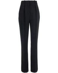 Elisabetta Franchi - Pleated Straight-Leg Pants - Lyst