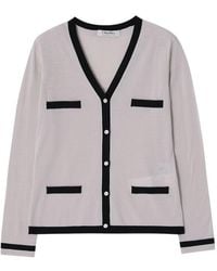 Max Mara - V-Neck Buttoned Cardigan - Lyst
