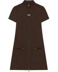 Courreges - Courrèges Interlock Tracksuit Mini Dress - Lyst