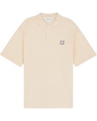 Maison Kitsuné - Maison Kitsuné Bold Fox Head Patch Oversized Polo Shirt - Lyst