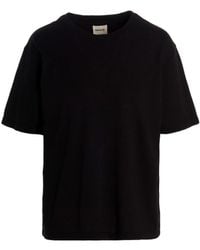 KHAITE - Mae Logo Patch Crewneck T-Shirt - Lyst