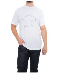 Paul & Shark - T-Shirt With Round Neck And Short Sleeves - Lyst