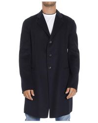 Armani Collezioni - Long-Sleeved Lapel Coat - Lyst