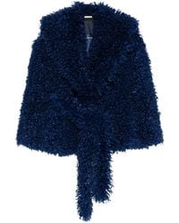 ROTATE BIRGER CHRISTENSEN - Faux Fur Belted Jacket - Lyst