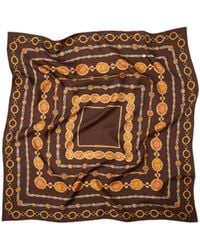 Versace - Pattern-Printed Twill Scarf - Lyst