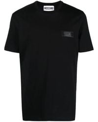 Moschino - Logo-Appliqué Cotton T-Shirt - Lyst