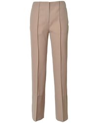Jil Sander - Pintuck-Detail Flared Trousers - Lyst