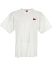 KENZO - Oversized Logo Printed Crewneck T-Shirt - Lyst