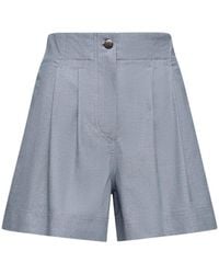 Moncler - Grenoble Pleated High-Rise Shorts - Lyst