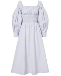 Altuzarra - Josie Striped Cotton Midi Dress - Lyst