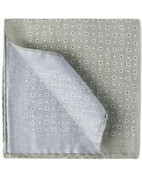 Brunello Cucinelli - Geometric-Print Silk Pocket Square - Lyst