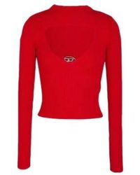 DIESEL - Solid Color Wool Knit Sweater - Lyst