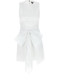 ROTATE BIRGER CHRISTENSEN - Sleeveless Dress W/ Bow Bright - Lyst