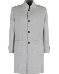 Eleventy - Long Sleeve Coat - Lyst