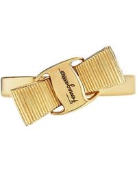 Ferragamo - Ferragamo Bow-Detailed Ring - Lyst