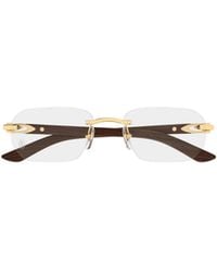 Cartier - Rectangle Frameless Glasses - Lyst