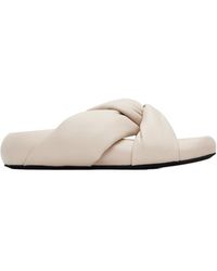 Marni - Twist Detailed Slip-On Sandals - Lyst