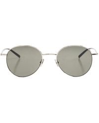 Saint Laurent - Eyewear Oval Frame Sunglasses - Lyst