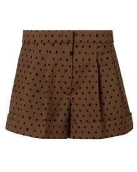 Fendi - Falena Dots Printed Flared Shorts - Lyst