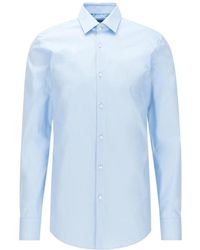 BOSS - Lapel Button Shirt - Lyst