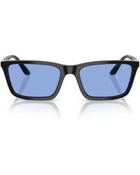 Emporio Armani - Rectangle-Frame Sunglasses - Lyst