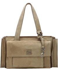 Miu Miu - Utilitaire Zipped Shoulder Bag - Lyst