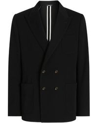 Dolce & Gabbana - Double-Breasted Silk Blazer - Lyst