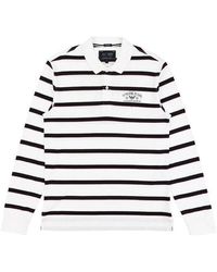 Armani Jeans - Logo Striped Polo Shirt - Lyst