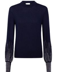 Rabanne - Rivet Cuff Wool Sweater - Lyst