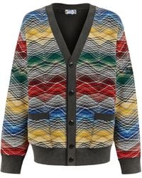 Missoni - Zigzag V-Neck Cardigan - Lyst