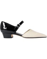Aeyde - Two-Tone Patent-Leather Mary Jane Pumps - Lyst