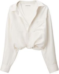 Alexander Wang - Silk Layered Cami Shirt Top - Lyst