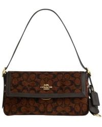 COACH - Etta Small Flap Shoulder Bag - Lyst