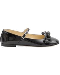 Mach & Mach - Mach Mach Double Bow Embellished Ballerina Flats - Lyst