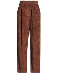 Brunello Cucinelli - Plain Colour Casual Trousers - Lyst